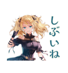 ジャズバーの金髪ゴスロリツインテ女子（個別スタンプ：13）
