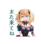 ジャズバーの金髪ゴスロリツインテ女子（個別スタンプ：25）