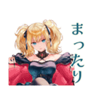 ジャズバーの金髪ゴスロリツインテ女子（個別スタンプ：27）