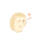 私のハリネズミちゃんが可愛くなりました。（個別スタンプ：8）
