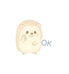 私のハリネズミちゃんが可愛くなりました。（個別スタンプ：14）
