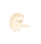 私のハリネズミちゃんが可愛くなりました。（個別スタンプ：17）