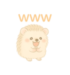 私のハリネズミちゃんが可愛くなりました。（個別スタンプ：25）