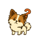 ふわふわパピヨン日和（個別スタンプ：14）