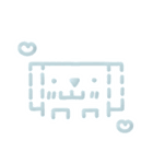 顔文字スタンプ ♡ みずいろ（個別スタンプ：13）