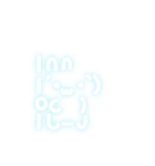 顔文字スタンプ ♡ みずいろ（個別スタンプ：39）