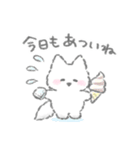 夏のふかふかこねこスタンプ（個別スタンプ：34）