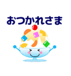 ずっと使える便利なカラフルスランプ 夏編（個別スタンプ：3）