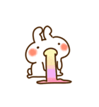 とびだす●ネガティブ●ねことうさぎ（個別スタンプ：11）