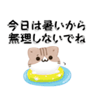 毎日五月病なねこたち 3D風！夏スタンプ（個別スタンプ：34）