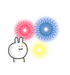 がんばるシロシロの夏いっぱいスタンプ（個別スタンプ：36）