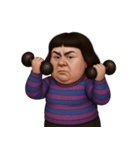 感情豊かなぽっちゃり女子 （NT）（個別スタンプ：6）
