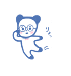 青パンダくんの日々（個別スタンプ：3）