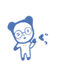青パンダくんの日々（個別スタンプ：38）