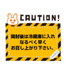 兎のメッセージスタンプ（個別スタンプ：21）