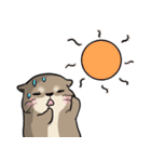 夏を満喫カワウソさん♪（個別スタンプ：5）