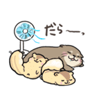 夏を満喫カワウソさん♪（個別スタンプ：9）