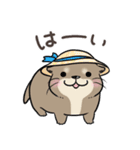 夏を満喫カワウソさん♪（個別スタンプ：14）
