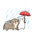 夏を満喫カワウソさん♪（個別スタンプ：34）