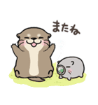 夏を満喫カワウソさん♪（個別スタンプ：38）