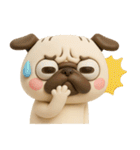 パグちゃん♡3Dリアクション（個別スタンプ：1）