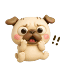 パグちゃん♡3Dリアクション（個別スタンプ：4）