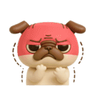 パグちゃん♡3Dリアクション（個別スタンプ：5）