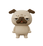 パグちゃん♡3Dリアクション（個別スタンプ：16）