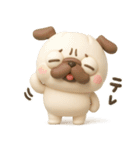 パグちゃん♡3Dリアクション（個別スタンプ：19）