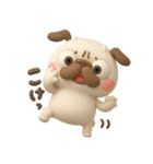 パグちゃん♡3Dリアクション（個別スタンプ：21）