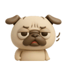 パグちゃん♡3Dリアクション（個別スタンプ：22）