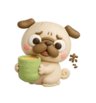 パグちゃん♡3Dリアクション（個別スタンプ：23）