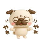 パグちゃん♡3Dリアクション（個別スタンプ：27）