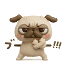 パグちゃん♡3Dリアクション（個別スタンプ：32）