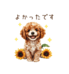 夏だよ！敬語でトイプードル（個別スタンプ：16）