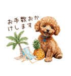 夏だよ！敬語でトイプードル（個別スタンプ：22）
