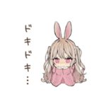 うさぎ彼女のデートたのしみ♡（個別スタンプ：6）
