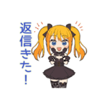 友達返信★金髪ゴスロリの女の子（個別スタンプ：4）