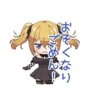 友達返信★金髪ゴスロリの女の子（個別スタンプ：37）