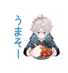 パーカー男子の深夜飯テロ（個別スタンプ：15）