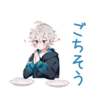 パーカー男子の深夜飯テロ（個別スタンプ：24）