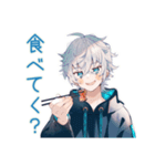 パーカー男子の深夜飯テロ（個別スタンプ：31）