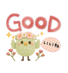 でか文字♡3Dほんわか小鳥♡気づかい＊夏（個別スタンプ：4）