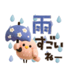 でか文字♡3Dほんわか小鳥♡気づかい＊夏（個別スタンプ：17）