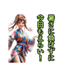 和装女子_浴衣アイドル（応援編）（個別スタンプ：38）