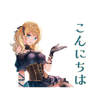 ゆる敬語★金髪ゴスロリツインテ女子（個別スタンプ：2）