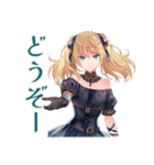 ゆる敬語★金髪ゴスロリツインテ女子（個別スタンプ：8）