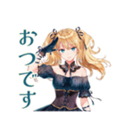 ゆる敬語★金髪ゴスロリツインテ女子（個別スタンプ：19）