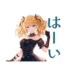 ゆる敬語★金髪ゴスロリツインテ女子（個別スタンプ：22）