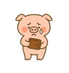 もうムリぶた (漢字) Ver4（個別スタンプ：35）